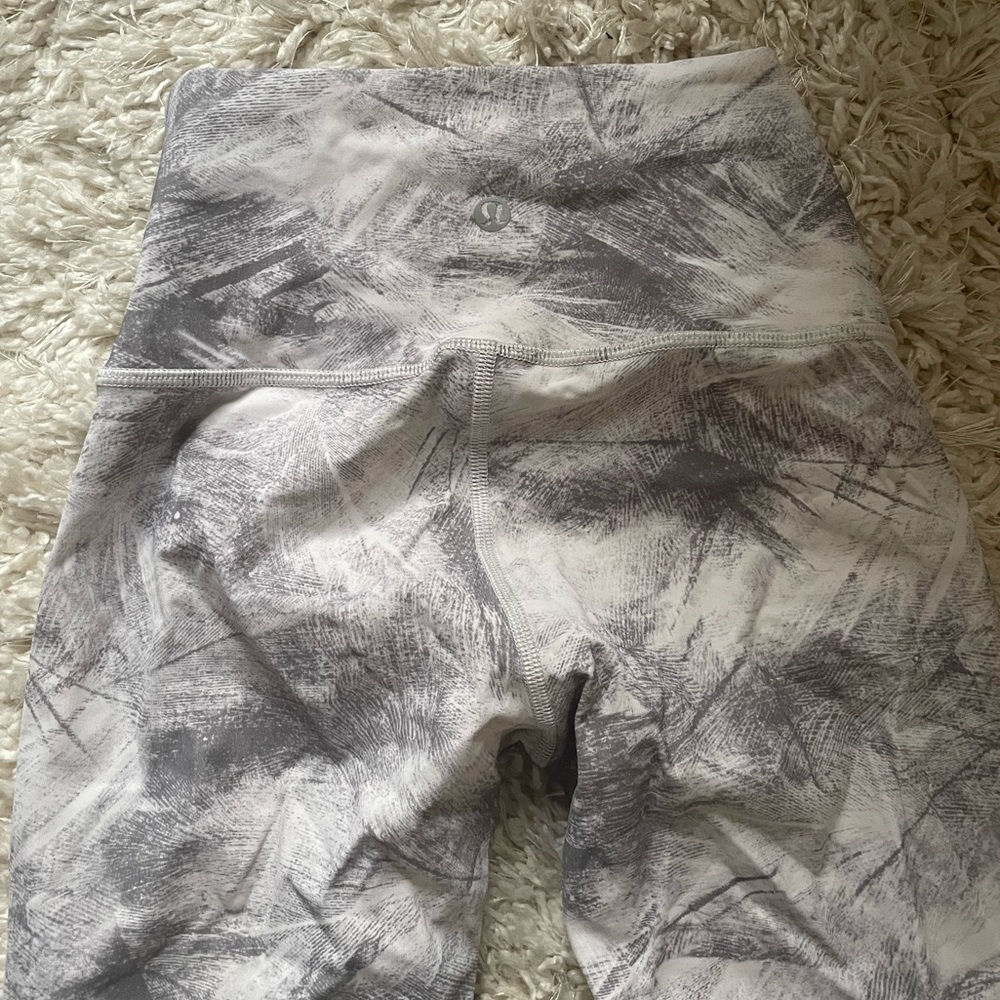 Lululemon White Printed Leggings